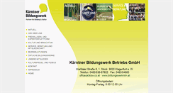 Desktop Screenshot of bildungswerk-ktn.at