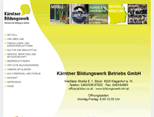 Tablet Screenshot of bildungswerk-ktn.at